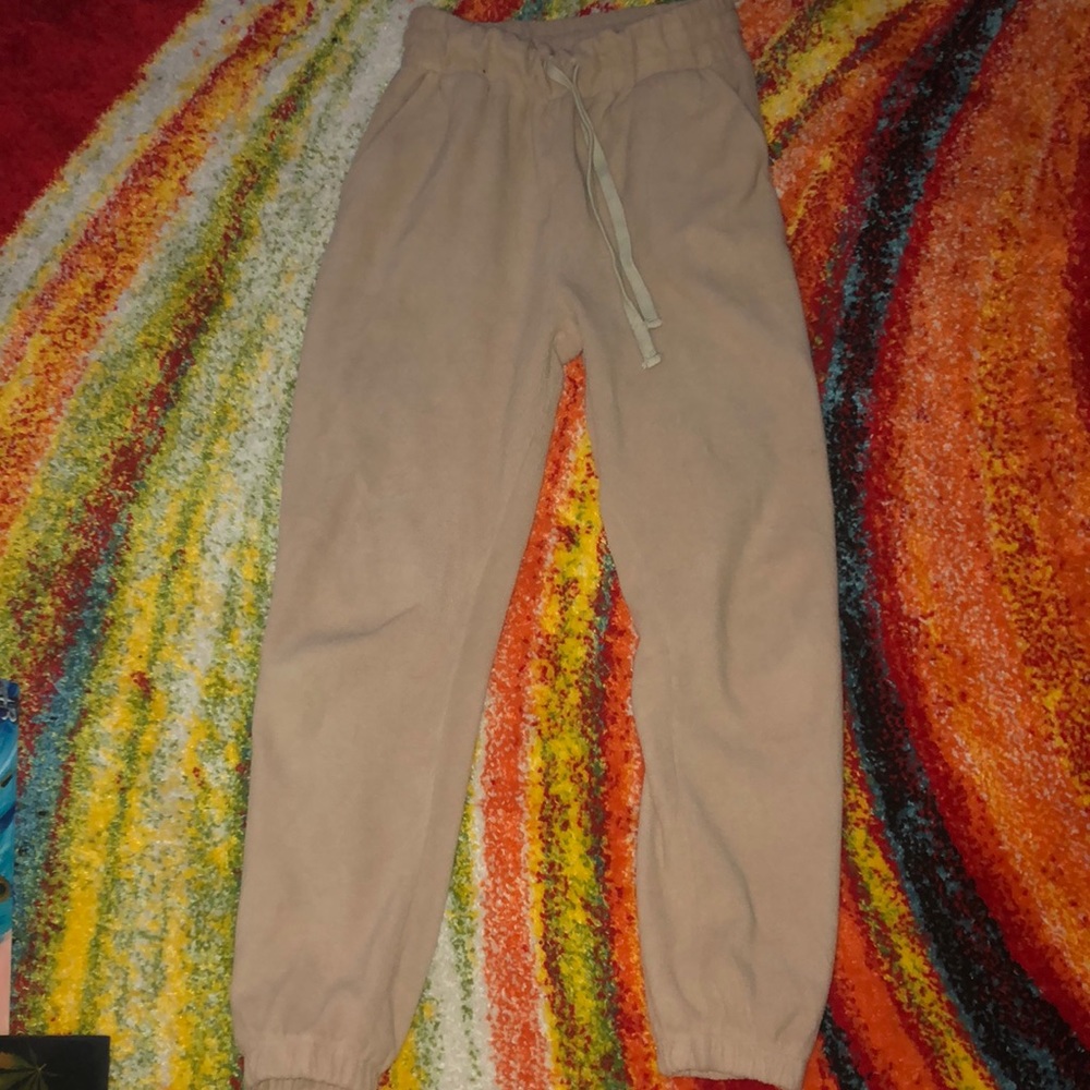 Nude teddy bear sweats size S